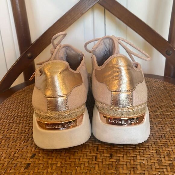 Michael Michael Kors pink finch canvas sneakers size 7.5 - Picture 7 of 12